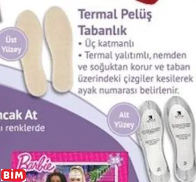 TERMAL PELÜŞ TABANLIK TERMAL PELÜŞ TABANLIK